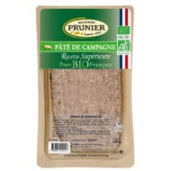 Prunier pâté de campagne bio tranché 160g prunier