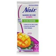 Nair bandes de cire froide mangue x20