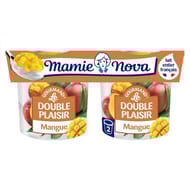 Mamie Nova yaourt double plaisir mangue 2x140g