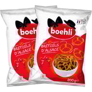Boehli lot de 2 sachets bretzels moyennes 400g