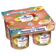 Mamie Nova yaourt gourmand pêche 4x150g offre gourmande