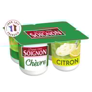 Soignon yaourt brassé au lait de chèvre avec morceaux de citrons 4x125g