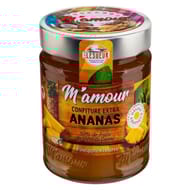 M'amour confiture ananas pot en verre 325g