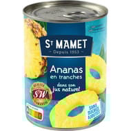 St Mamet ananas origine 10 tranches entières 345g