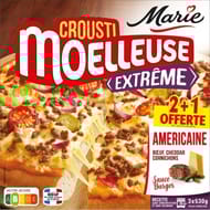 Marie 2 pizzas crousti moelleuse extrême américaine +1 offerte 1590g
