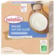 Babybio Gourde Brassé Nature dès 6 mois 4X85G