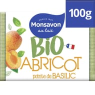 Monsavon bio savon pain de toilette hydratant abricot touche de verveine