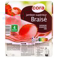 Cora jambon braisé supérieur découenné dégraisse braisé 4 tranches 160g