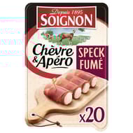 Soignon buchettes apéritif chèvre et speck x20 100g