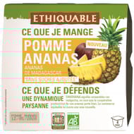 Ethiquable purée de fruits pomme ananas bio 400g