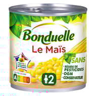 Bonduelle maïs sans résidu de pesticide 1/2 285g