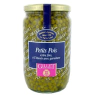 Petits pois extra fins à l'étuvée avec garniture