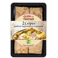 La Crêpe de Brocéliande crêpes jambon supérieur et emmental x2 280g