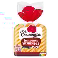 La Boulangère 6 mini baguettes viennoises 330g