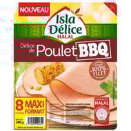 Isla Délice délice de poulet barbecue 8 tranches 240g