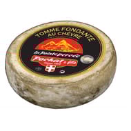 Tomme fondante au lait de vache et crème de chèvre la pointe percée