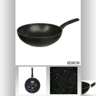 Wok aluminium forgé diamètre 28 cm "caractère"