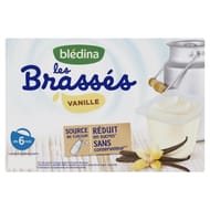 Bledina brassés vanille dès 6 mois 95gx6
