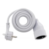 Zenitech prolongateur fiche plate 3x1.5mm 16A+t 3m blanc