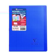 Clairefontaine koverbook 170x220 96 pages seyes translucide bleu marine