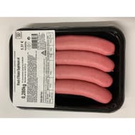 Knacks d'alsace colorée supérieure x4 sous gaz 240g fe