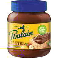 Poulain pâte à tartiner noisettes et cacao sans huile de palme 400g