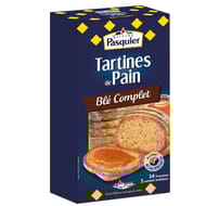 Brioche Pasquier tartines de pain au blé complet 240g
