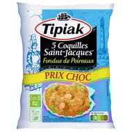Tipiak coquilles st jacques fondue de poireaux 5x90g prix choc