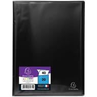 Exacompte documents soude 210/297 noir 40 vues