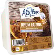 Altiflore bac crème glacée artisanale rhum raisin 750ml 450g