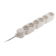 Home bloc 6 prises + fiche parafoudre 480g