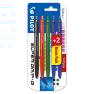 Stylos bille super grip g retractable 10 3+2 bonus pack