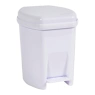 Poubelle salle de bain 6l blanc