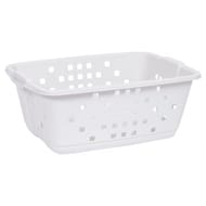 Eda corbeille à linge prima blanc céruse 45l