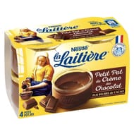 La Laitière petit pot de crème chocolat 4x100g