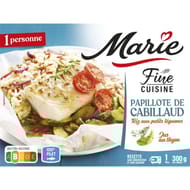 Marie papillote de cabillaud riz aux petits légumes 300g