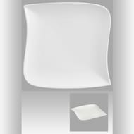 Assiette dessert carrée vague 21 cm