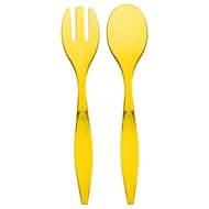 Lot de 2 couverts à salade coloris jaune