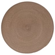 Set de table tressé rond taupe