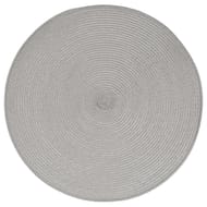 Set de table tressé rond gris claire