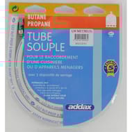 Addax tuyau 1m butane / propane validité 5 ans + colliers