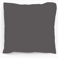 Taie d'oreiller 63x63 "uni 57 fils gris carbone"