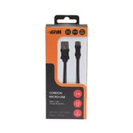 Apm câble usb 2.0 a b micro mâle/mâle noir 570310