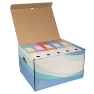 Exacompta container + 5 boites archives carton 5 couleurs
