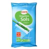 Cora lingettes nettoyantes sols recharge x20