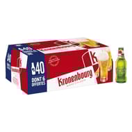 Kronenbourg 40 x 25 cl dont 6 offertes 4,2% Vol.