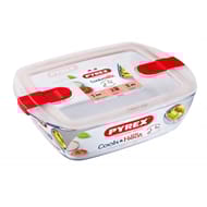Pyrex cook & heat plat rectangulaire couvercle micro ondes 23x15cm