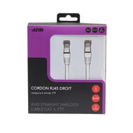 Apm cordon RJ45 cat.6 ftp droit blanc 3m 560347