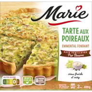 Marie tarte poireaux emmental pur beurre 400g