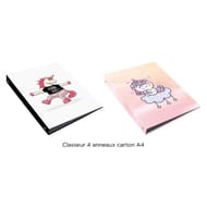Clementina frog classeur carton decor licorne dos 40mm a4